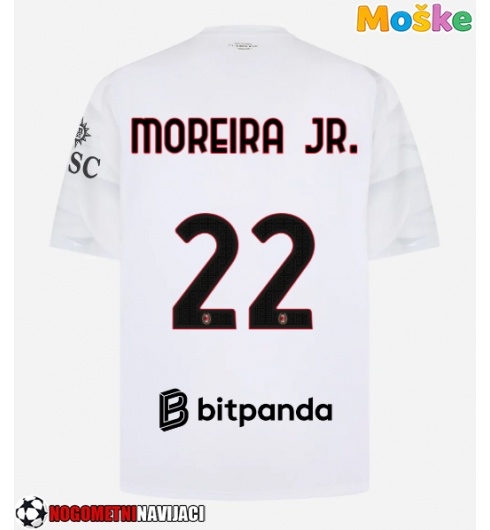 Moške Nogometnih dresov AC Milan Diego Moreira #22 Gostujoči 2026-27 Kratki rokavi Moške Nogometnih dresov AC Milan Diego Moreira #22 Gostujoči 2026-27 Kratki rokavi